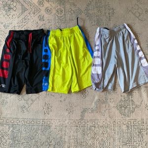 3 Nike elite shorts. 15 for all. Minor wear and in good condition. No stains.